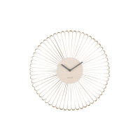Nástenné hodiny Karlsson Cascara KA6074WH – tichý chod a minimalistický dizajn (50 cm)